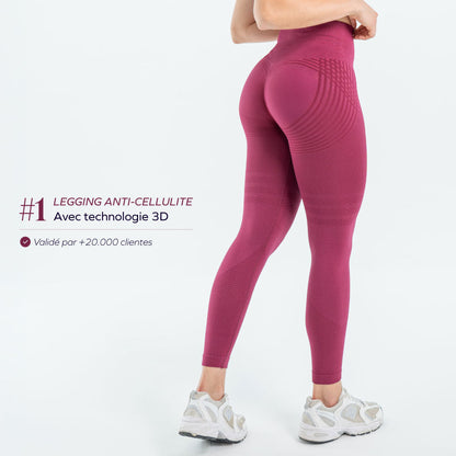 Legging 3D Bordeaux