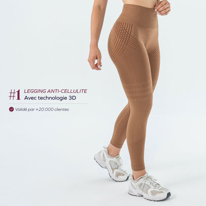 Legging 3D Marron