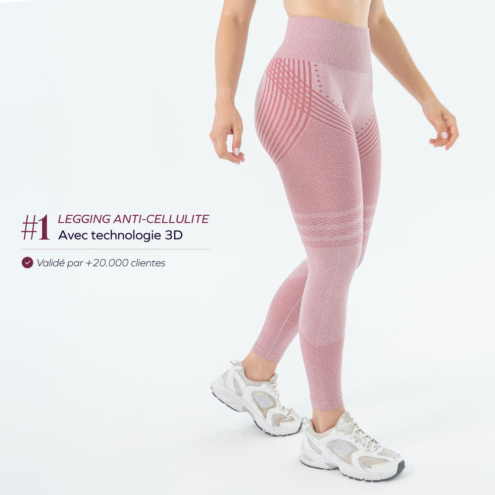 Legging 3D Rose Pastel