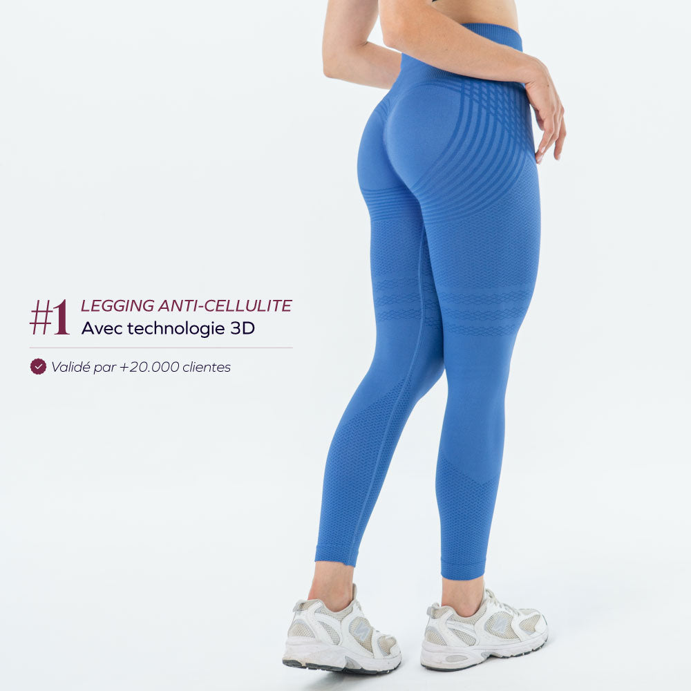 Legging 3D Bleu Azur